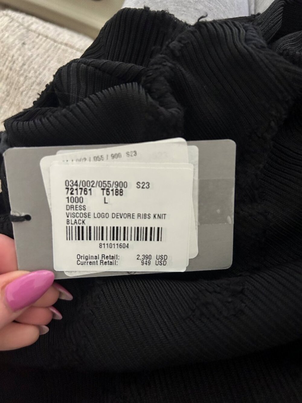 NWT Balenciaga Logo Destroyed Midi Dress - Picture 6 of 8